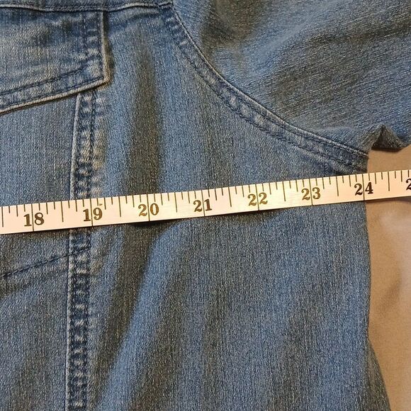🎀Jessica London Long Denim Jacket 20W - Picture 7 of 8